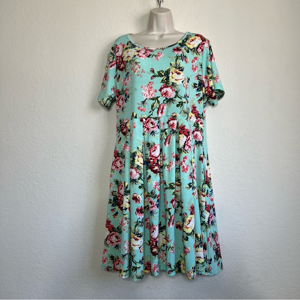 Women's Size XL Short Sleeve Pleated‎ Casual Shirt Floral Dress NWOT - Picture 13 of 13